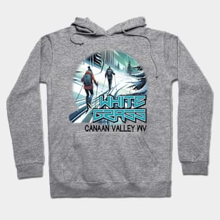 White Grass Blue Hoodie